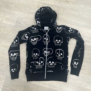NUNUNU sweatshirt hood zip up boys sz 12/14